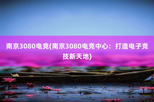 南京3080电竞(南京3080电竞中心：打造电子竞技新天地)