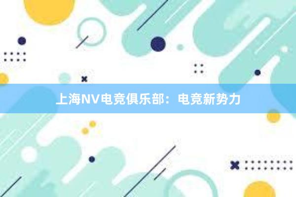 上海NV电竞俱乐部：电竞新势力