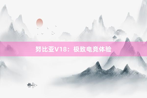 努比亚V18：极致电竞体验