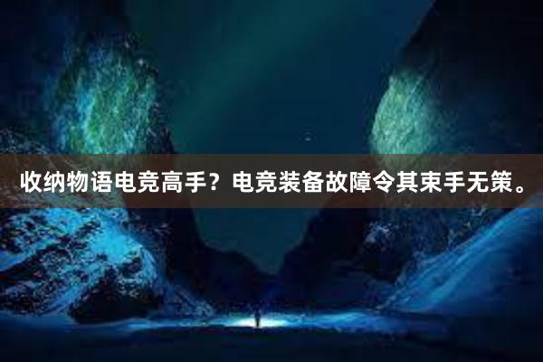 收纳物语电竞高手？电竞装备故障令其束手无策。