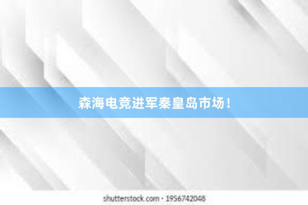 森海电竞进军秦皇岛市场！